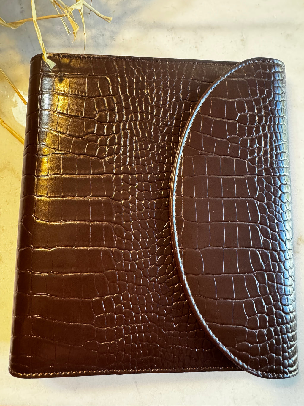 A5 6-Ring Planner Binder | Soft Vegan Leather Espresso Chocolate