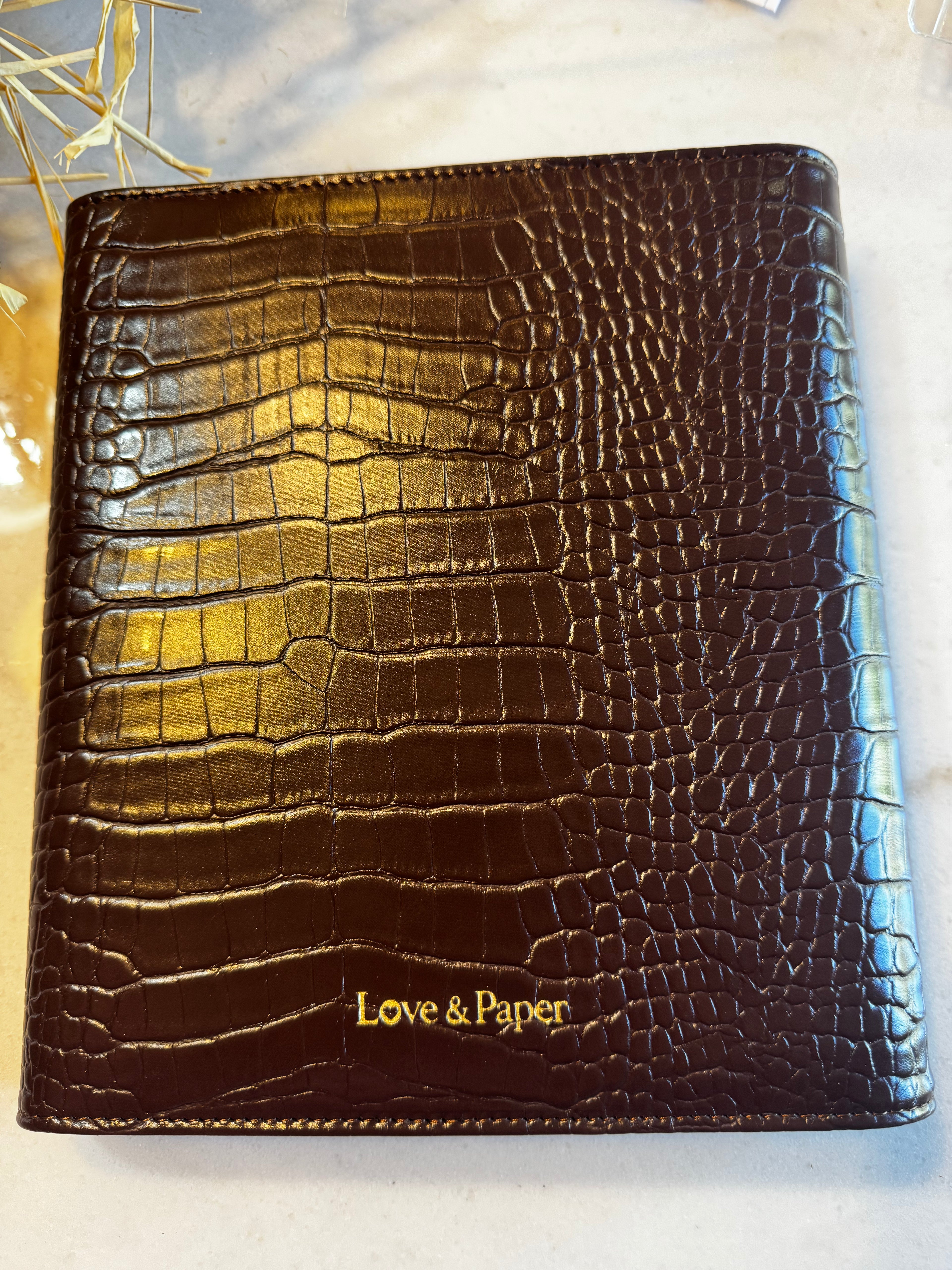 A5 6-Ring Planner Binder | Soft Vegan Leather Espresso Chocolate