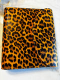 A5 6-Ring Planner Binder | Soft Vegan Leather Leopard Luxe