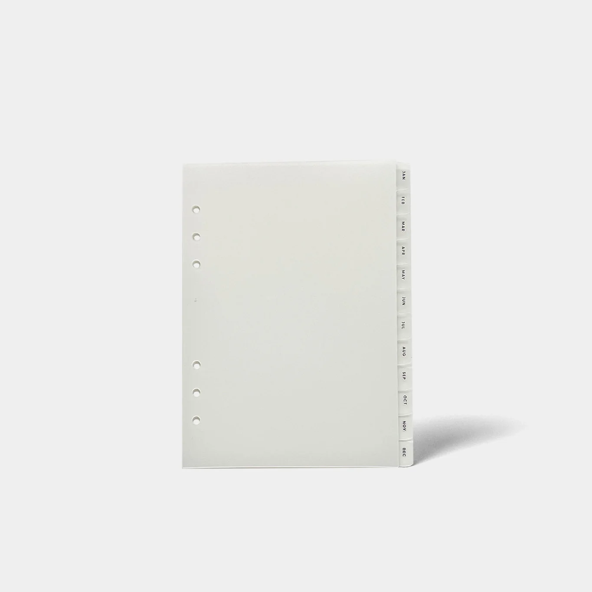 A5 Monthly Dividers 12-Month for 6-Ring Planner